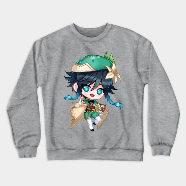 Venti chibi Crewneck Sweatshirt by HellaKumii